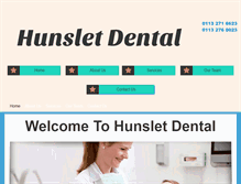 Tablet Screenshot of hunsletdental.co.uk